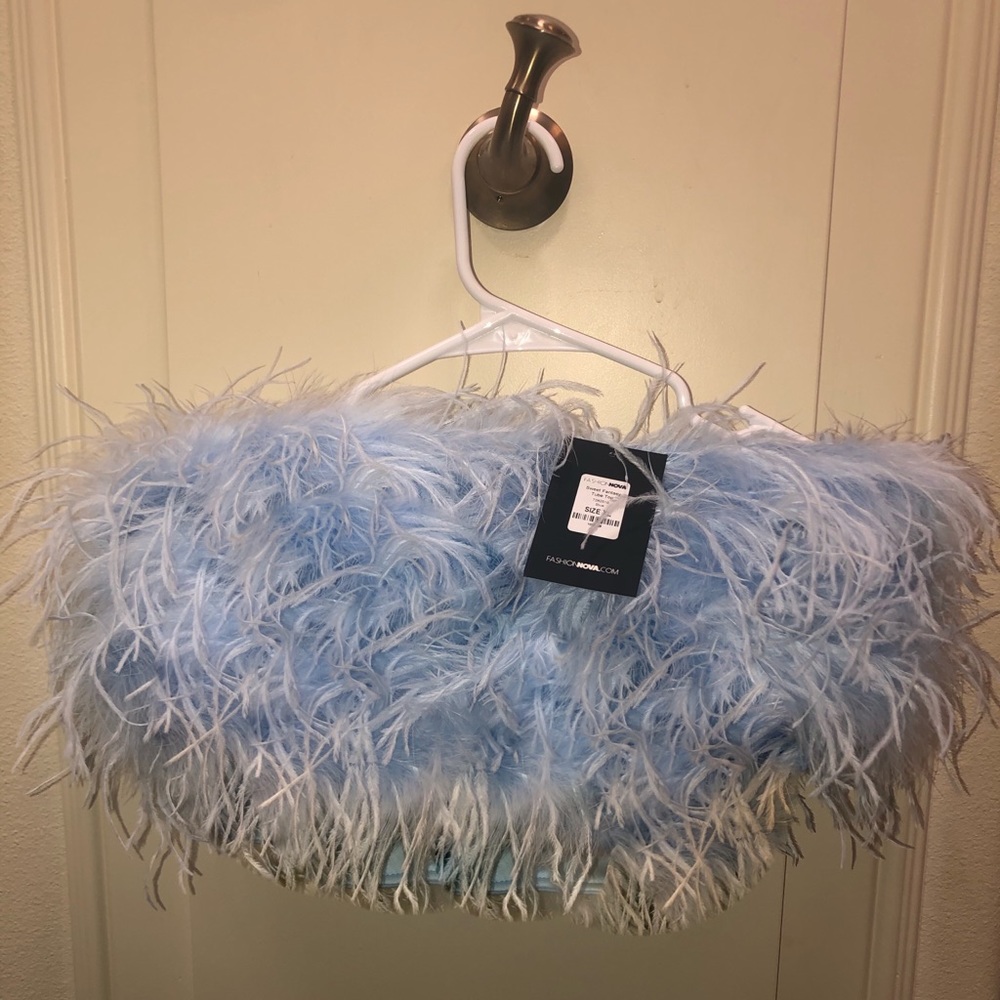 Fashion Nova Feather Top